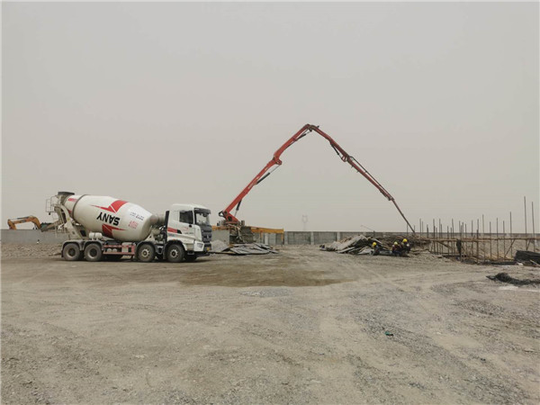 我司外加剂助力民丰县火车站项目